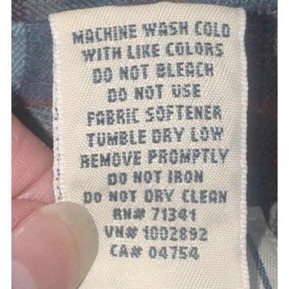 L.L. Bean Men’s Plaid Fleece Lined Wool Blend Shirt Jacket Pockets Sz L Outdoor - Picture 8 of 12